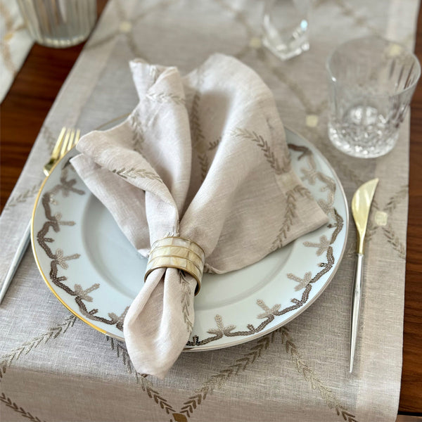 Load image into Gallery viewer, Bodrum Linens Regent Napkin - Linen Napkins - Set of 4