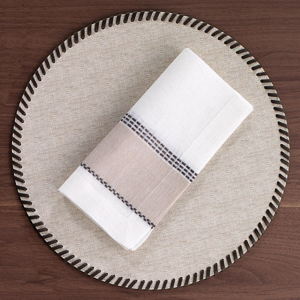 Load image into Gallery viewer, Bodrum Linens Whipstitch - Easy Care Placemats - Set of 4