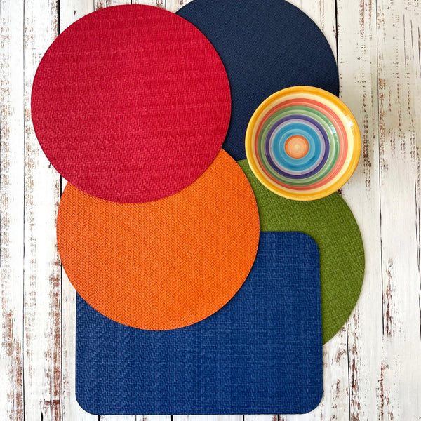 Load image into Gallery viewer, Bodrum Linens Wicker - Easy Care Placemats - Set of 4