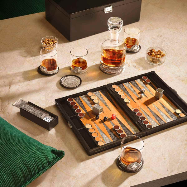 Load image into Gallery viewer, Royal Selangor Ace Backgammon Set