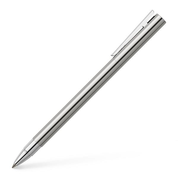 Load image into Gallery viewer, Faber-Castell NEO Slim Rollerball Pen, Polished Stainless Steel