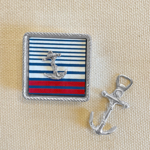 Load image into Gallery viewer, Mariposa Anchor (2992) Rope Napkin Box Set