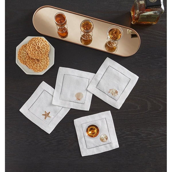 Load image into Gallery viewer, Sferra Beachcomber - 6" Cocktail Napkin, Set Of 4