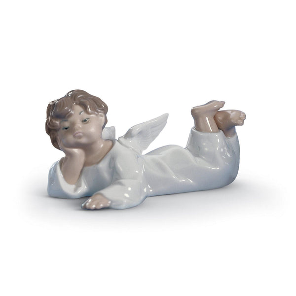 Load image into Gallery viewer, Lladro Angel Laying Down Figurine