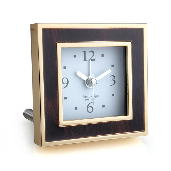 Load image into Gallery viewer, Addison Ross Toscana Midnight Square Silent Alarm Clock