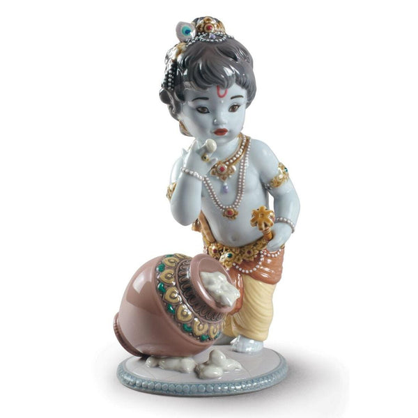 Load image into Gallery viewer, Lladro Krishna Butterthief Figurine
