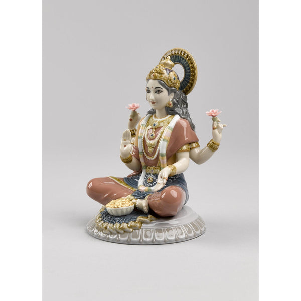 Load image into Gallery viewer, Lladro Goddess Sri Lakshmi Figurine
