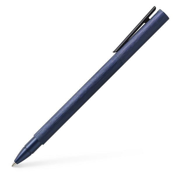 Load image into Gallery viewer, Faber-Castell NEO Slim Rollerball Pen, Aluminum Dark Blue