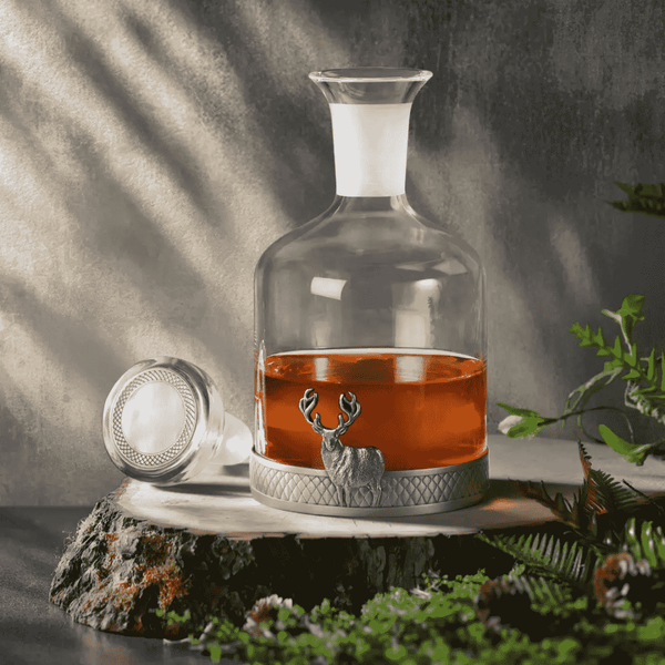 Load image into Gallery viewer, Royal Selangor Woodland Whisky Stag Decanter