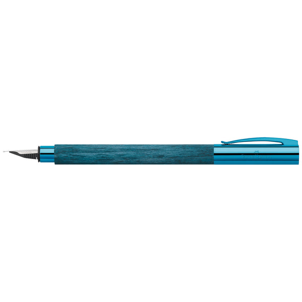 Load image into Gallery viewer, Faber-Castell Ambition Fountain Pen, Blue Wood