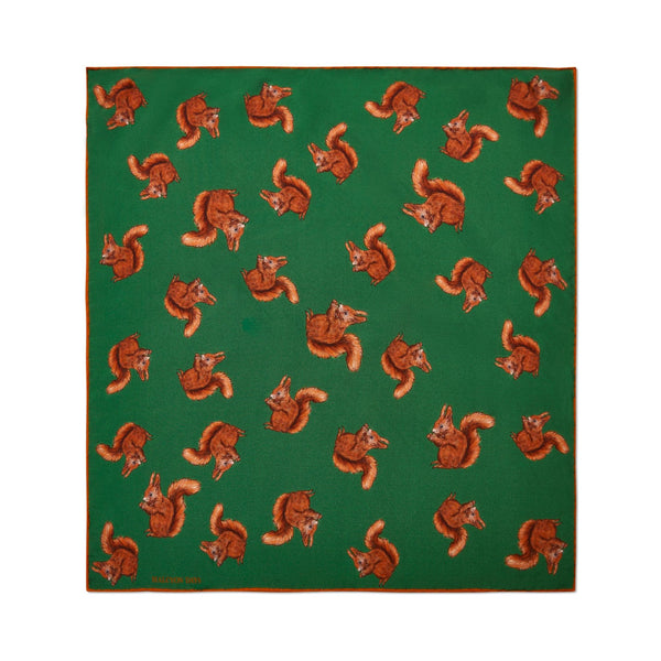 Load image into Gallery viewer, Halcyon Days Woodland Wildlife Red Squirrel Silk Pochettes