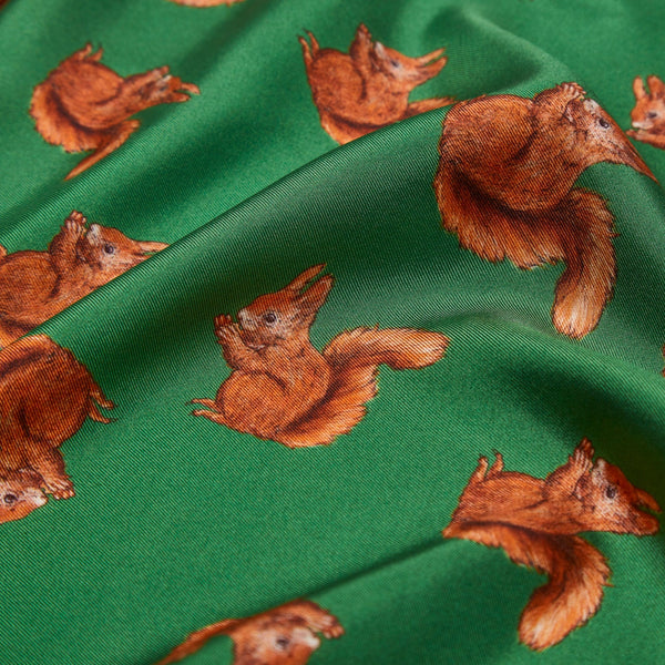 Load image into Gallery viewer, Halcyon Days Woodland Wildlife Red Squirrel Silk Pochettes