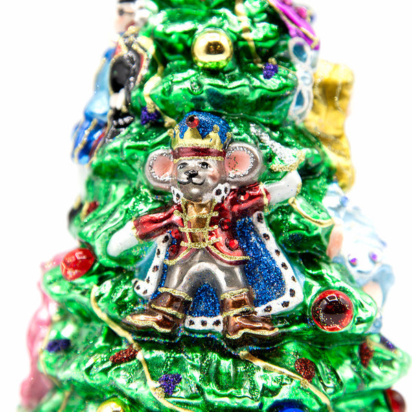Load image into Gallery viewer, Jay Strongwater Clara and the Nutcracker Glass Ornament