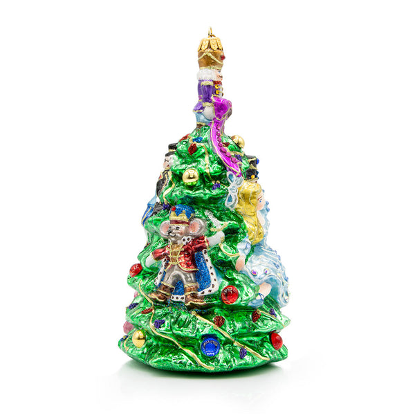 Load image into Gallery viewer, Jay Strongwater Clara and the Nutcracker Glass Ornament