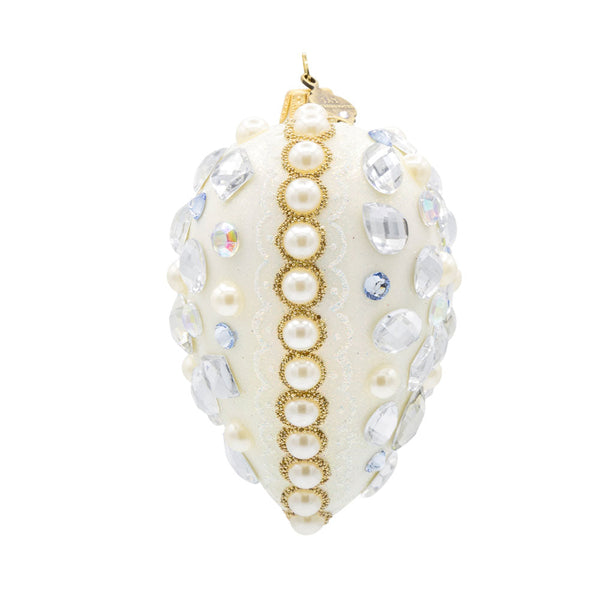 Load image into Gallery viewer, Jay Strongwater Bejeweled Opal Heart Ornament