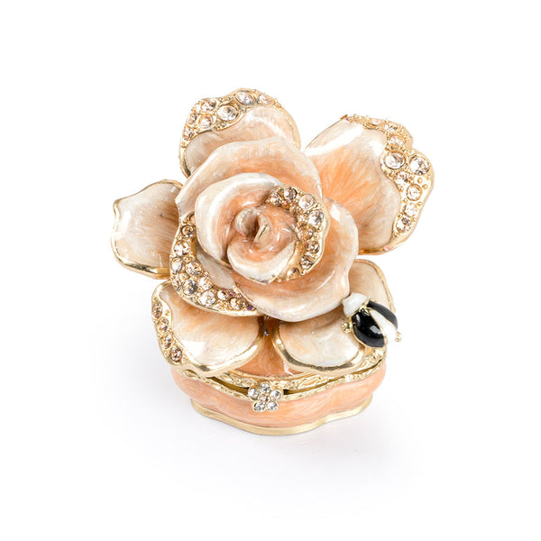 Load image into Gallery viewer, Jay Strongwater Rosalie Rose Box - Boudoir