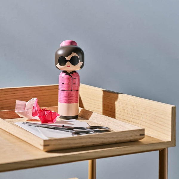 Load image into Gallery viewer, Lucie Kaas Sketch.inc - Kokeshi Doll - Jackie, H23.5 cm Large