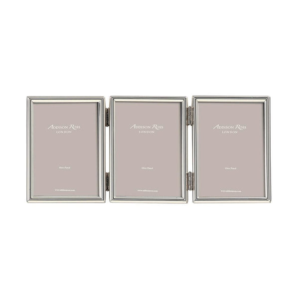 Load image into Gallery viewer, Addison Ross Fine Edged Silver Triple Photo Frame - 2 x 3 in