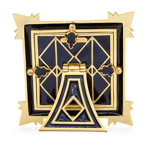 Load image into Gallery viewer, Jay Strongwater Dorothy 3 x 3 Art Deco Frame - Delft Garden