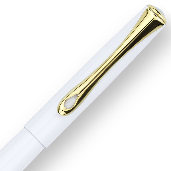 Load image into Gallery viewer, Diplomat Traveller Snowwhite Gold Fountain Pen