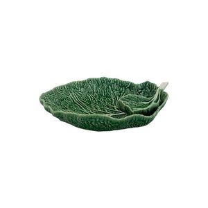 Bordallo Pinheiro Cabbage - Chip And Dip 13" Green