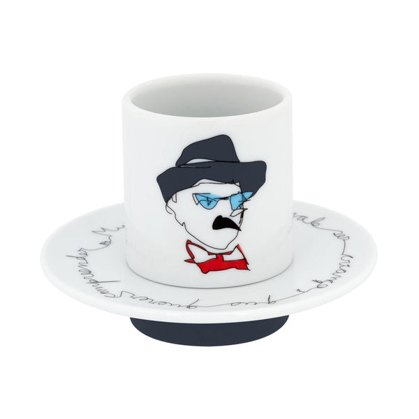 Load image into Gallery viewer, Vista Alegre Heteronimos - Set 4 Coffee Cups & Saucers
