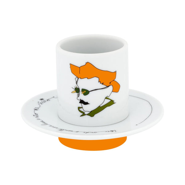 Load image into Gallery viewer, Vista Alegre Heteronimos - Set 4 Coffee Cups & Saucers