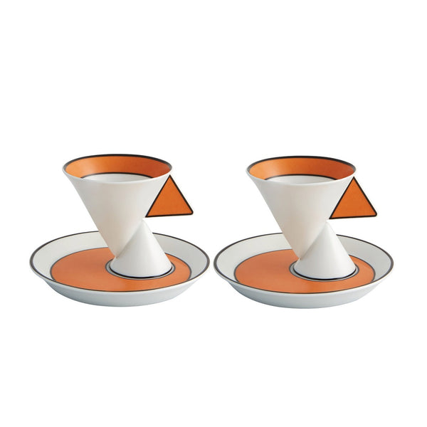 Load image into Gallery viewer, Vista Alegre Jazz - Set 2 Coffee Cups & Saucers