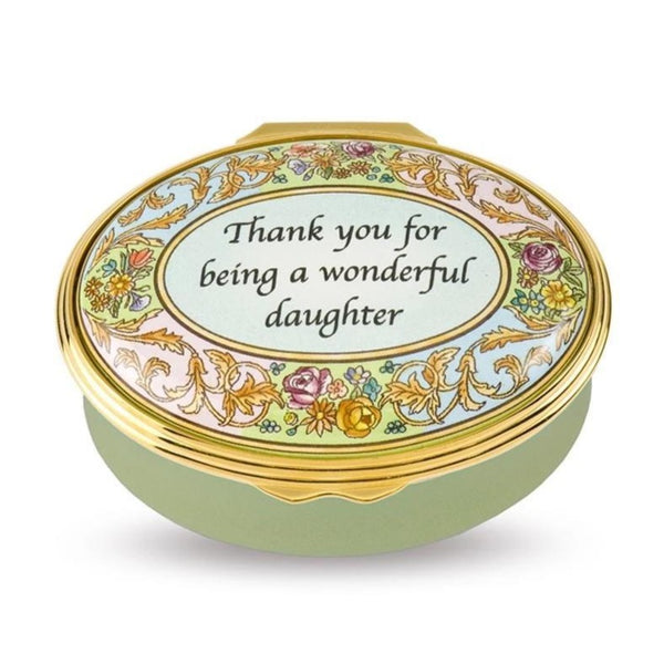 Load image into Gallery viewer, Halcyon Days "Wonderful Daughter" Enamel Box