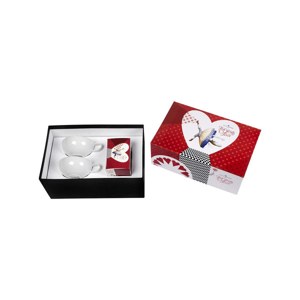 Load image into Gallery viewer, Vista Alegre Tea With Alice - Set 2 Tea Cup & Saucer + Tea Bag (Gift Box)