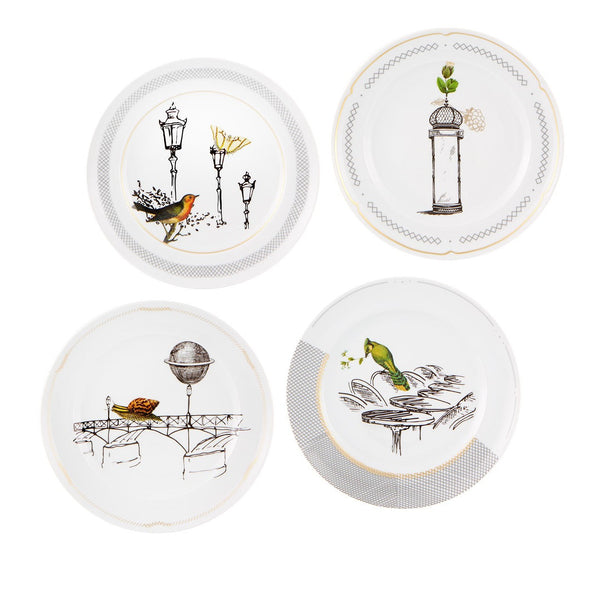 Load image into Gallery viewer, Vista Alegre Petites Histoires - Set 4 Dessert Plates