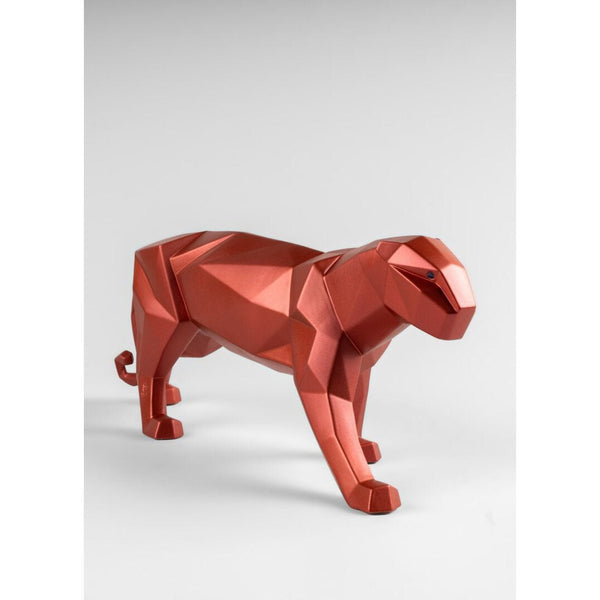 Load image into Gallery viewer, Lladro Panther Figurine - Metallic Red