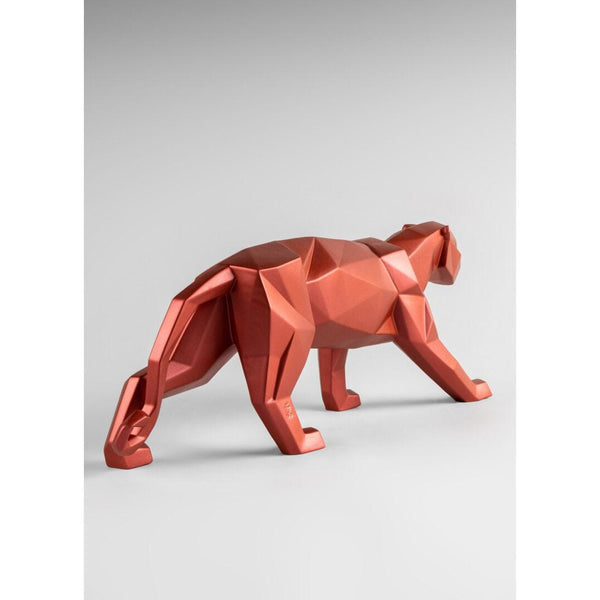 Load image into Gallery viewer, Lladro Panther Figurine - Metallic Red