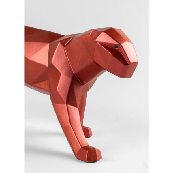 Load image into Gallery viewer, Lladro Panther Figurine - Metallic Red