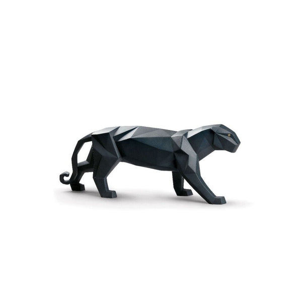 Load image into Gallery viewer, Lladro Panther Figurine - Black Matte