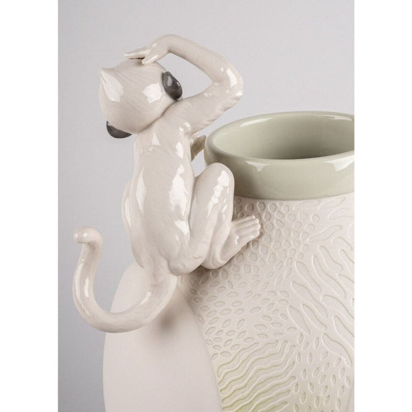 Load image into Gallery viewer, Lladro Monkey vase
