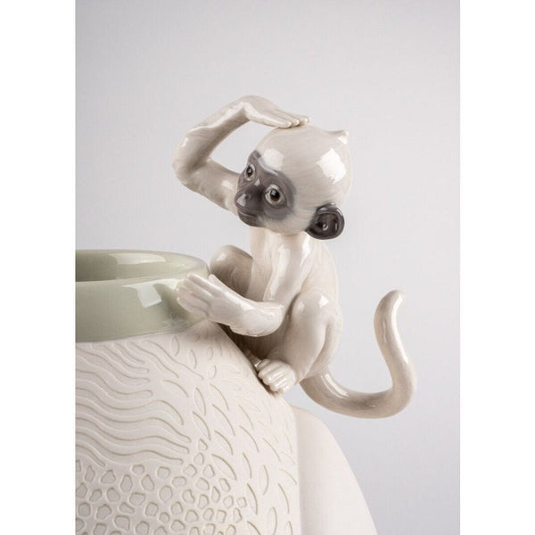 Load image into Gallery viewer, Lladro Monkey vase