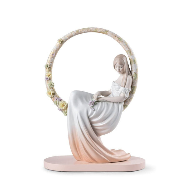 Load image into Gallery viewer, Lladro In Her Thoughts Woman Figurine