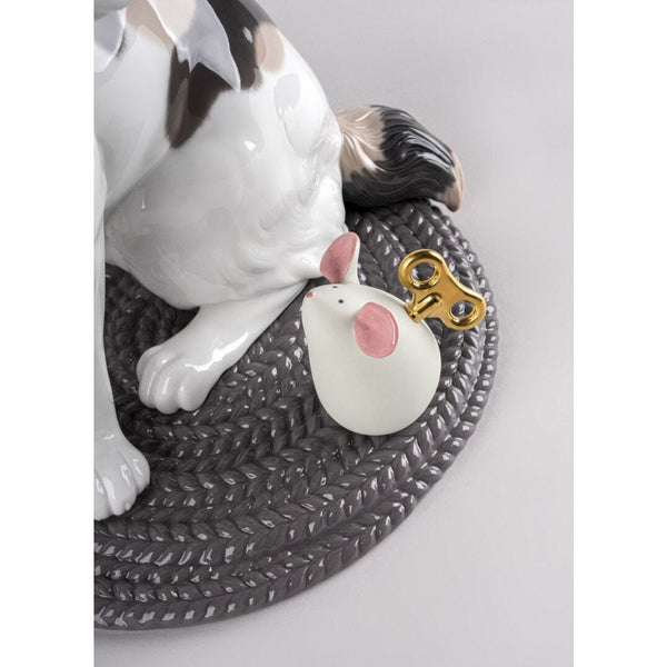 Load image into Gallery viewer, Lladro Cat & Mouse game