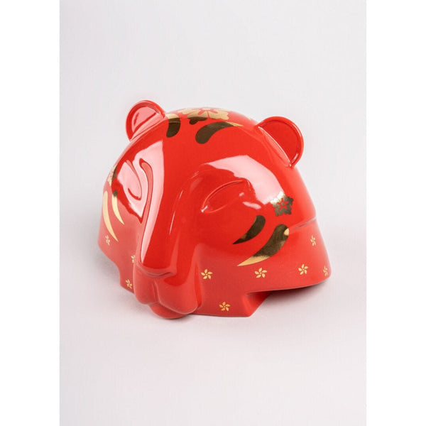 Load image into Gallery viewer, Lladro The Tiger (Red & Gold) Figurine