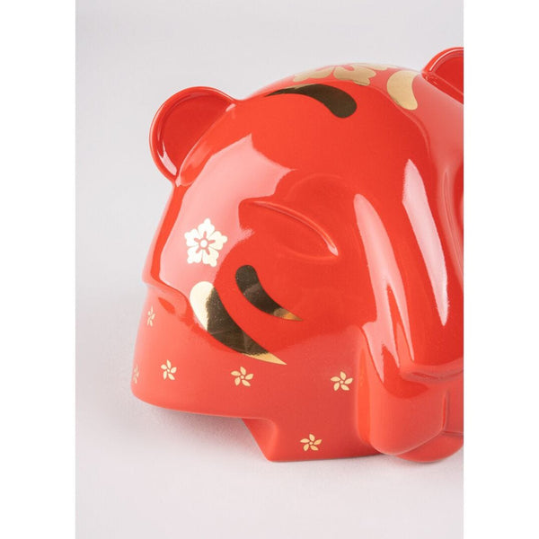 Load image into Gallery viewer, Lladro The Tiger (Red & Gold) Figurine