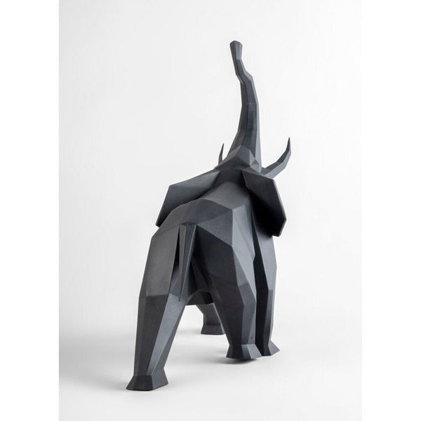 Load image into Gallery viewer, Lladro Elephant Sculpture - Black Matte