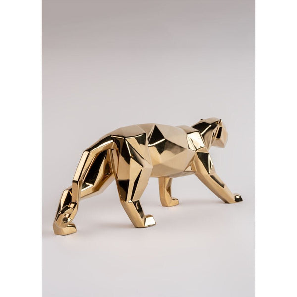 Load image into Gallery viewer, Lladro Panther (Golden)