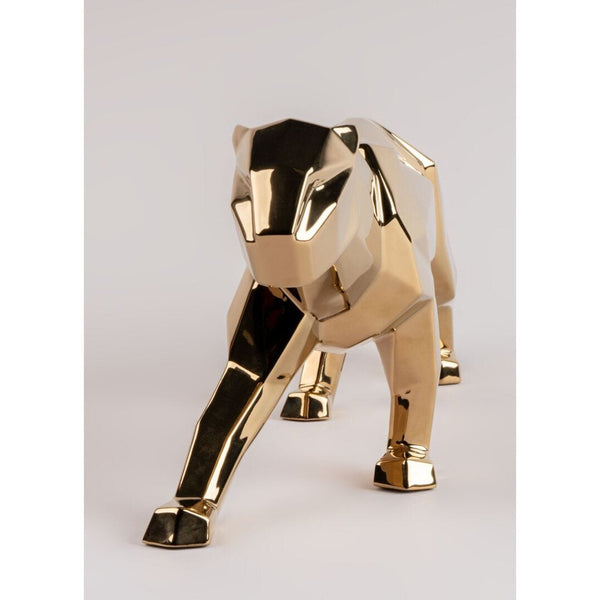 Load image into Gallery viewer, Lladro Panther (Golden)