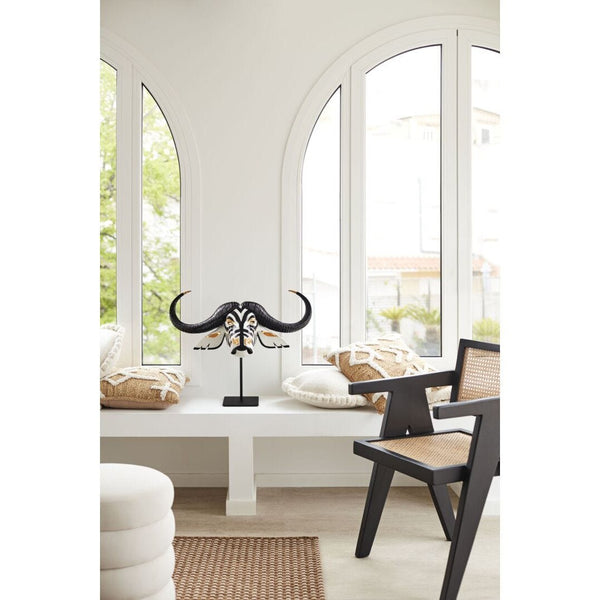 Load image into Gallery viewer, Lladro Buffalo mask (Black & Gold) Sculpture