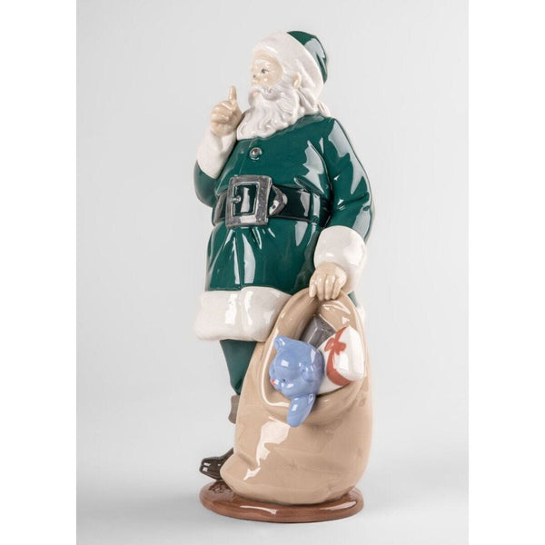 Load image into Gallery viewer, Lladro Santa is Here Sculpture - Green