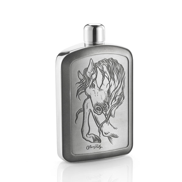 Load image into Gallery viewer, Royal Selangor Limited Edition Rulz Stallion Hip Flask