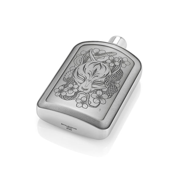 Load image into Gallery viewer, Royal Selangor Limited Edition Fin T Kitsune Hip Flask