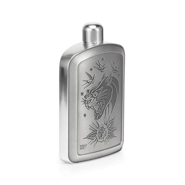 Load image into Gallery viewer, Royal Selangor Limited Edition Taco Joe Panther Hip Flask