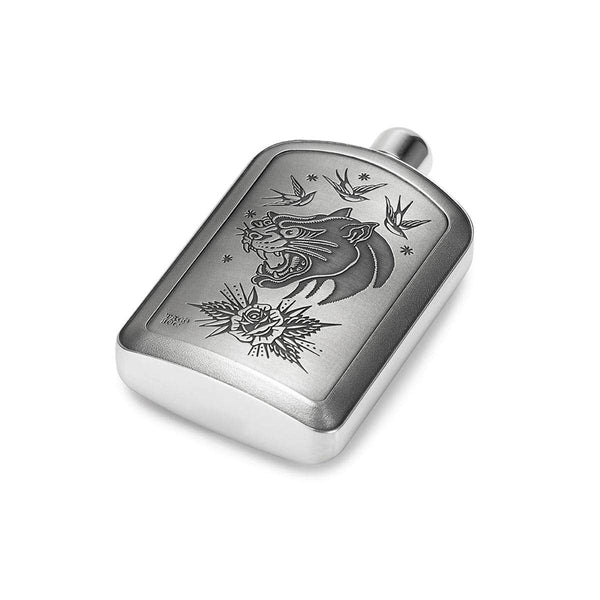 Load image into Gallery viewer, Royal Selangor Limited Edition Taco Joe Panther Hip Flask